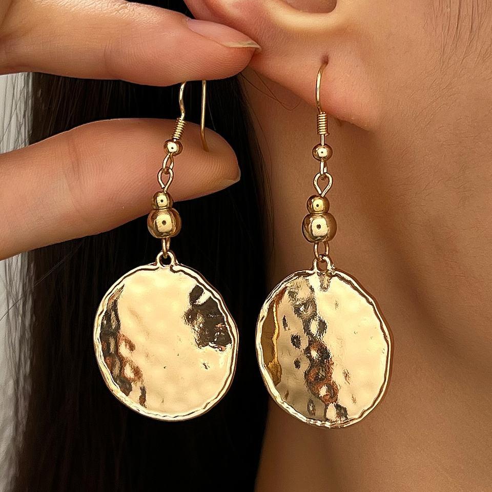 Teardrop Earrings Alloy Electroplated Vintage Fashionable Creative Exuding Premium Vibe Women's Jewelry product image